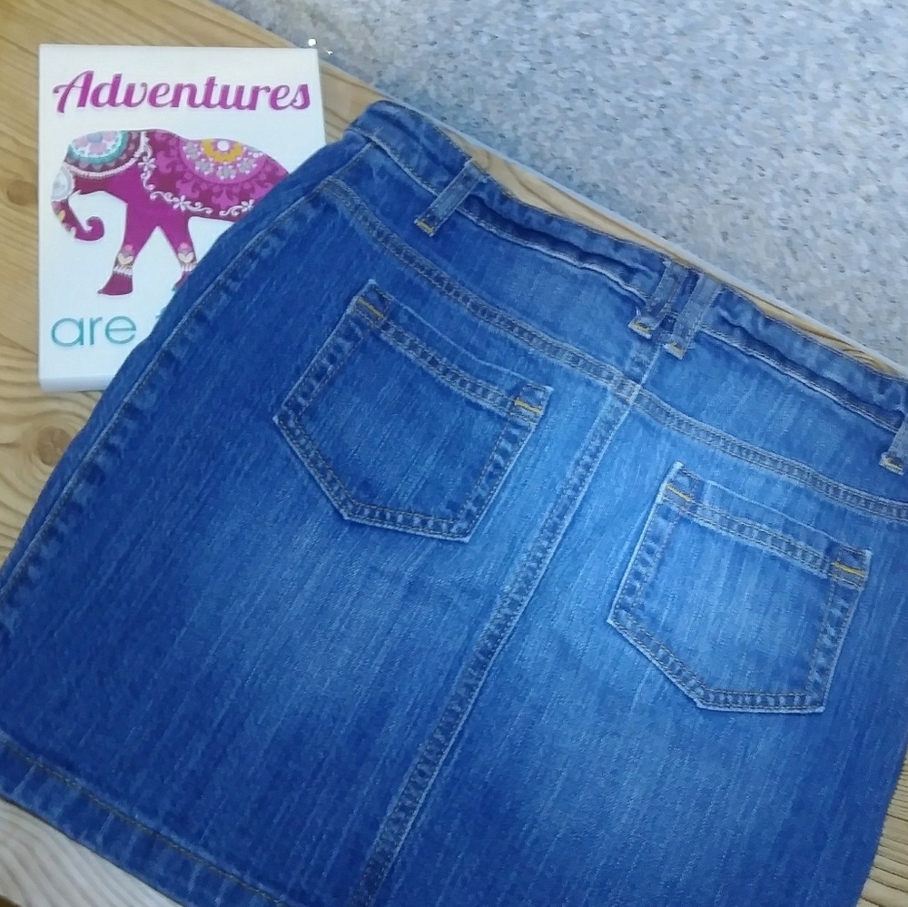 NY&CO Jean Miniskirt